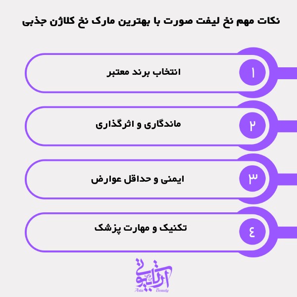 نکات مهم نخ لیفت صورت با بهترین مارک نخ کلاژن جذبی